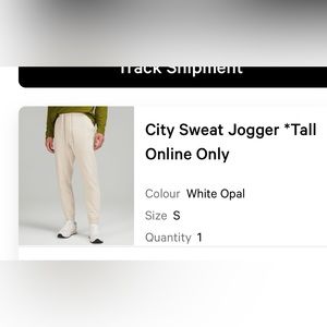 Mens Lulu ABC joggers.